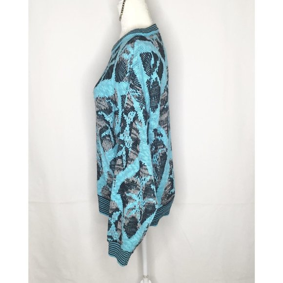 Vintage Koman Sweater Stripe Cuff Detail - Picture 3 of 4